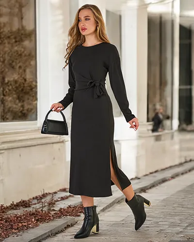 Royalfashion Damen-Midikleid