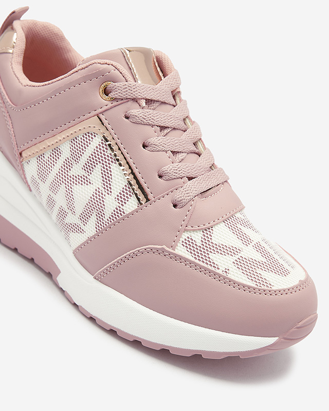 Pinke Damen-Sneakers mit verstecktem Anker Qasvy- Footwear