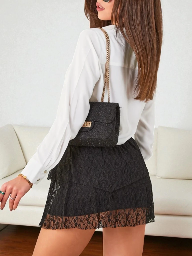 Royalfashion Kurzer Spitzenrock für Damen