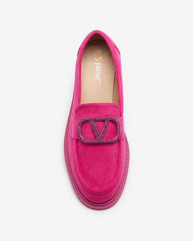Fuchsia Damen Mokassins mit Verzierung Fogras- Footwear