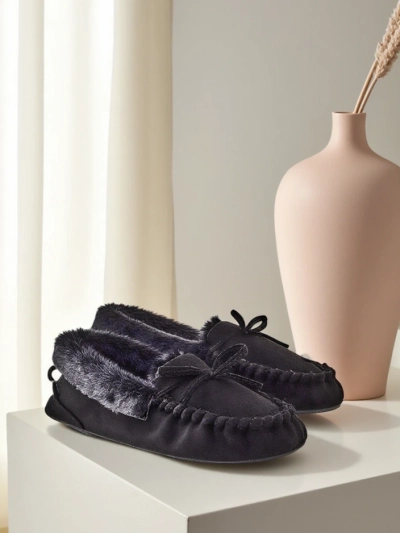 Royalfashion Жіночі мокасини з хутром Ahtikes
