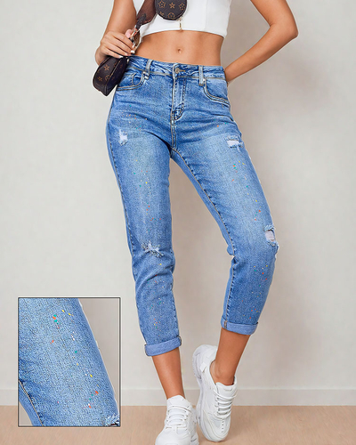 Royalfashion Damen Mom Jeans Hose
