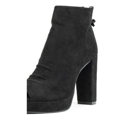 Schwarze Stiefel am Pfosten mit Öffnung Marisha - Footwear