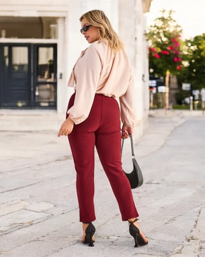 Royalfashion Жіночі утеплені штани-треггінси PLUS SIZE