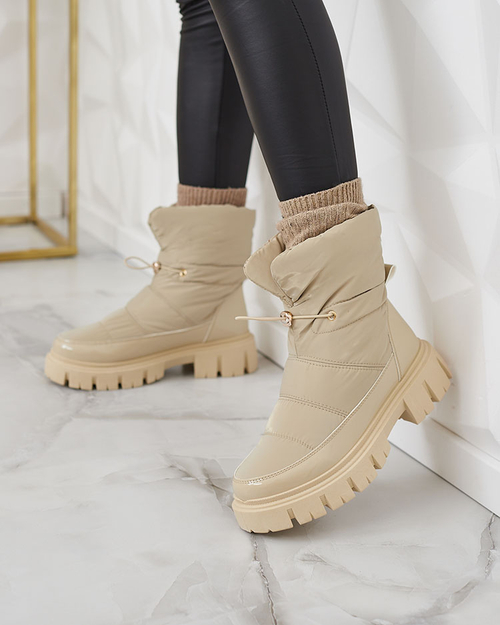 Жіночі снігоступи Royalfashion світло-коричневого кольору Sadella