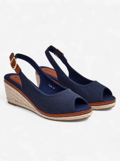 Royalfashion Damen Wedge Sandalen mit offenem Zehenbereich Tafenis