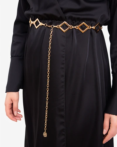 Royalfashion Damen dekorativer Metallgürtel