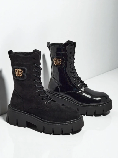 Royalfashion Damen Worker Boots Milloze