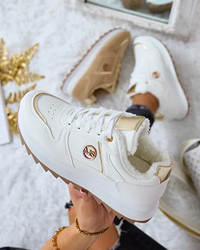 Royalfashion Warmed women's sneakers with fur Boris