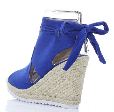 Chabrowe sandałki z cholewką - Obuwie