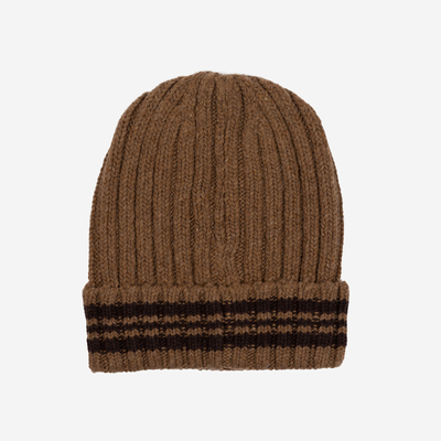 Braune Mütze aus Wollmischung für Herren - Accessoires