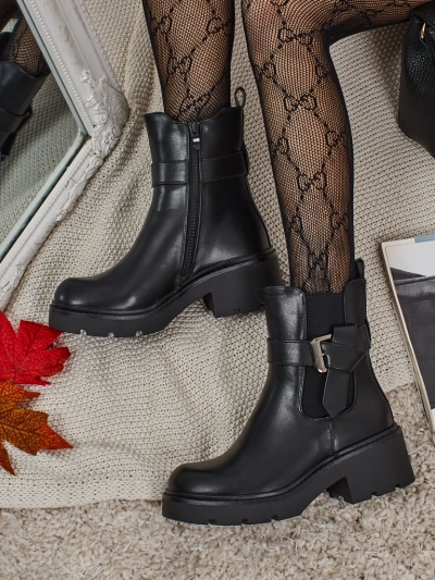 Eko-Leder Damenstiefeletten Velri