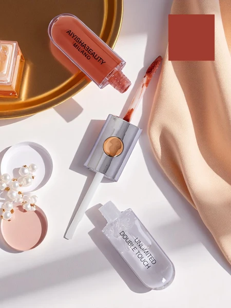 2-in-1 Lippenstift und transparenter Lipgloss Soft Blush