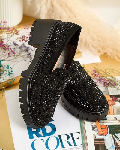 Royalfashion Жіночі мокасини з цирконами Epolls