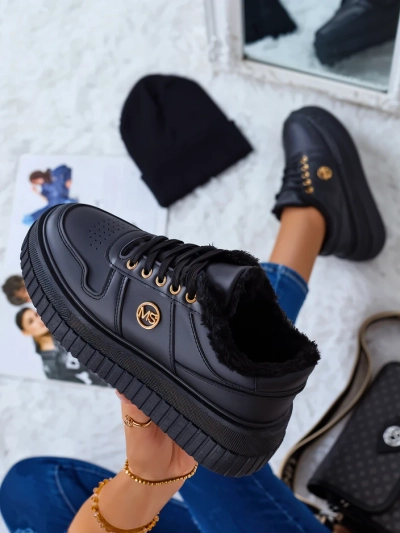 Royalfashion Warme Damen-Sneakers mit Fell Rozit