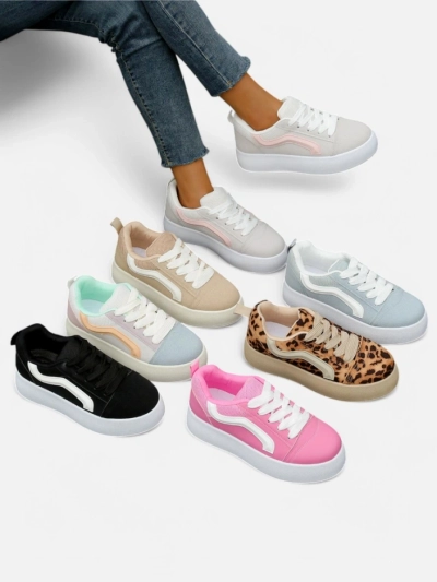 Royalfashion Damen Plattform Sport Sneakers Ensis