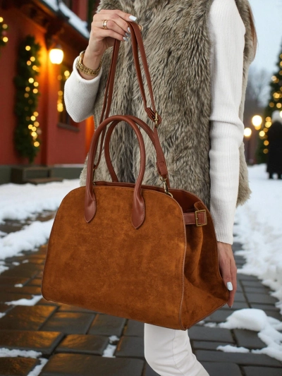 Damen Shopper Handtasche Öko-Wildleder Dorelle