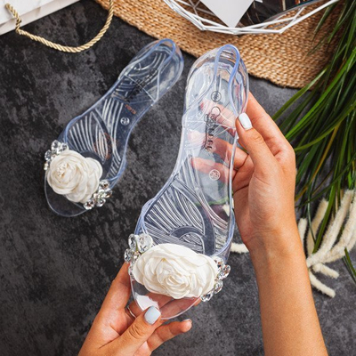 Transparente Schalen mit Malia-Dekorationen - Schuhe