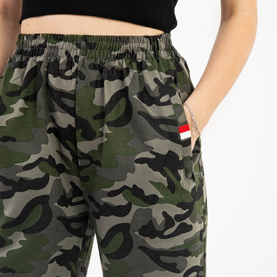 Damen-Jogginghose mit Camouflage-Muster - Kleidung