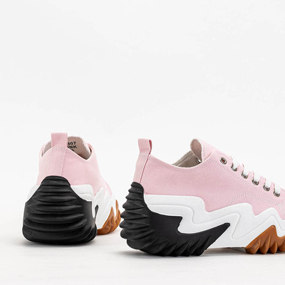 OUTLET Rosa Damenschuhe a'la Sneakers Wenova - Schuhe