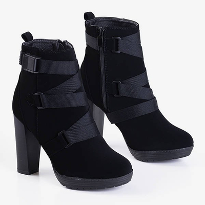 Schwarze hochhackige Damenstiefel von Ores - Schuhe