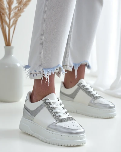 Royalfashion Damen-Sneaker mit Glitzer Qisofi