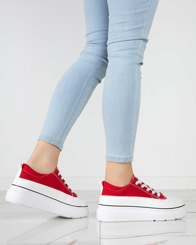 OUTLET Rote Damensneaker auf der Veritar-Plattform - Schuhe