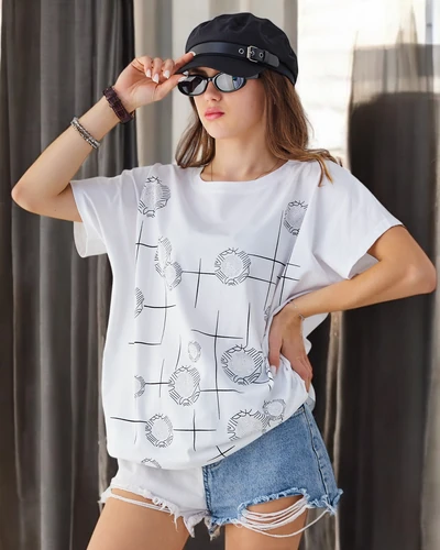 Royalfashion Damen Baumwoll-T-Shirt mit Druck