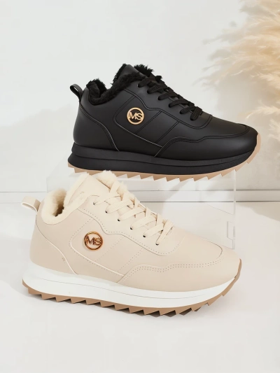 Royalfashion Warmed women's sneakers with fur Casot