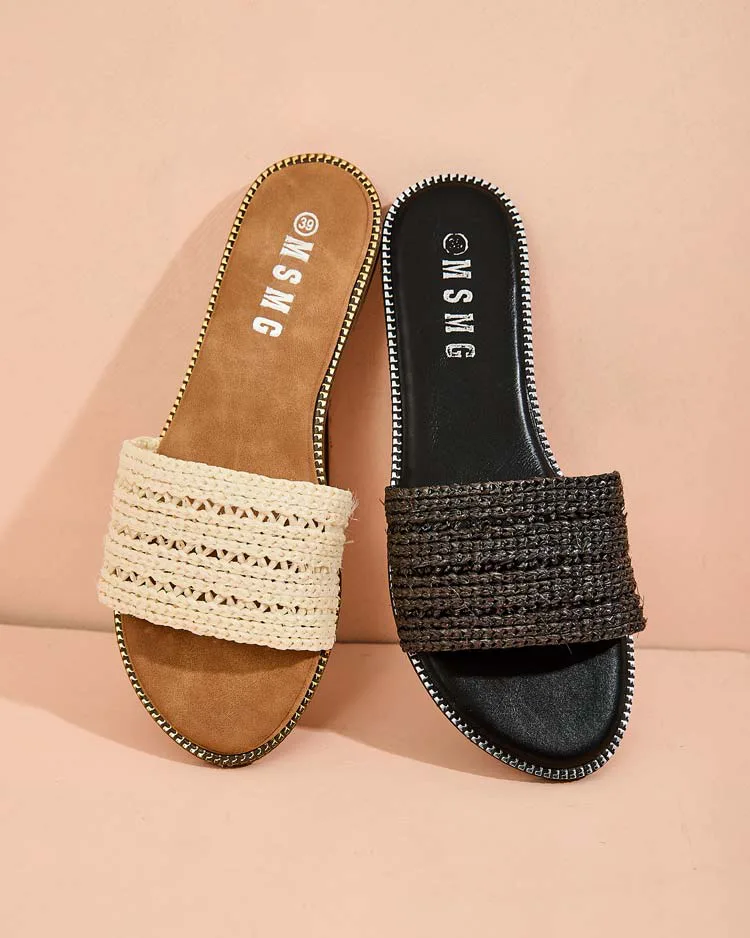 Royalfashion Damen Bofira flache Sohle Flip-Flops