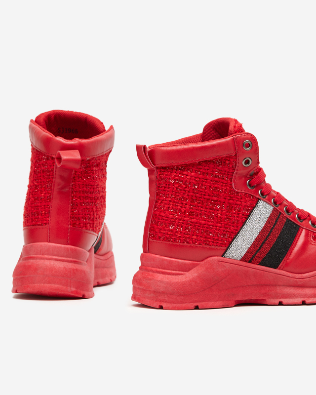 Hasmali rote Sportturnschuhe für Damen - Schuhe