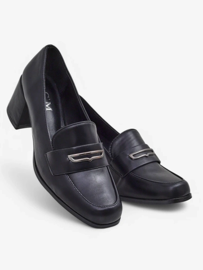 Asolo Elegante Schwarzer Blockabsatz