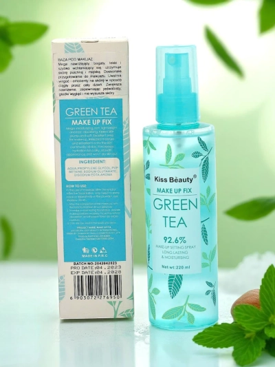 Kiss Beauty Make-up-Fixierspray mit Grüntee