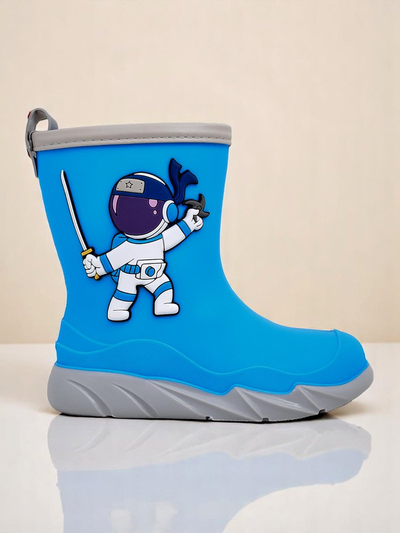 Royalfashion Kinder-Regenstiefel mit Kosmonaut Cosmos Boy