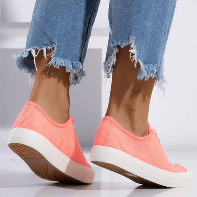 Damen Neon Koralle Vatoa Turnschuhe - Schuhe