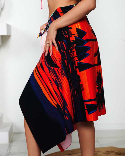 Великий пляжний рушник з принтом