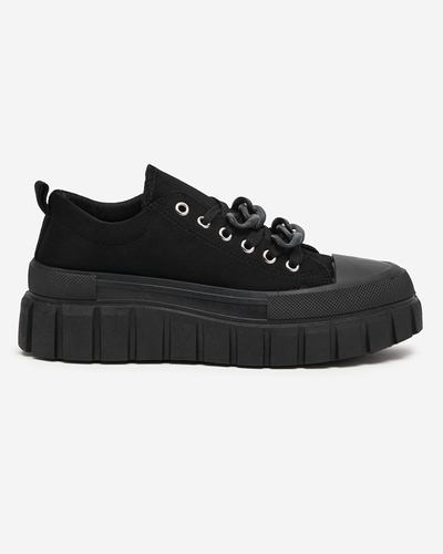OUTLET Hohe schwarze Turnschuhe für Damen Mishta - Schuhe