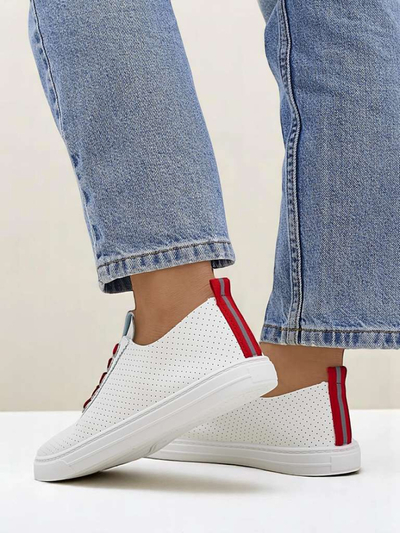 Royalfashion Damen-Ökoleder-Sneaker PureWalk