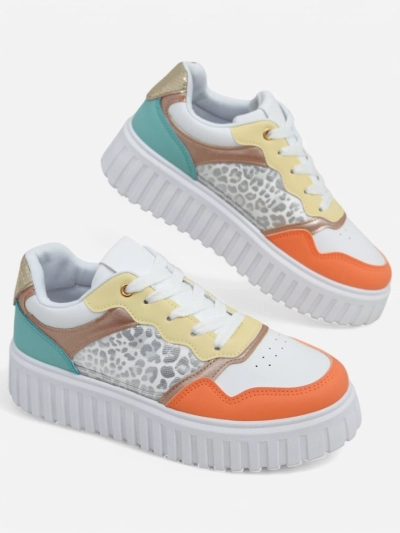 Royalfashion Damenschuhe Platform Sport Sneakers Panterr