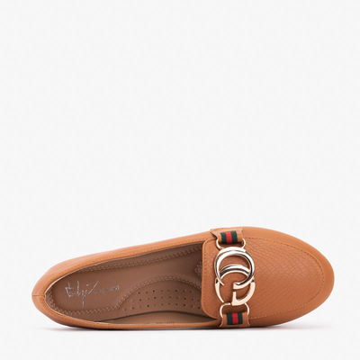 Damenmokassins mit Cameltoe-Verzierungen Meneris - Schuhe