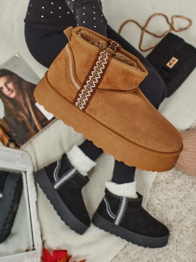 Kurze Damenstiefel a'la Schneestiefel Pravel