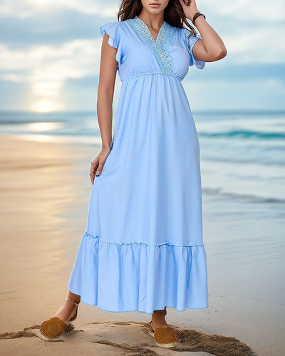 Royalfashion Langes Kleid mit Spitze