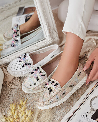 Royalfashion Damen durchbrochene Mokassins Nasfali