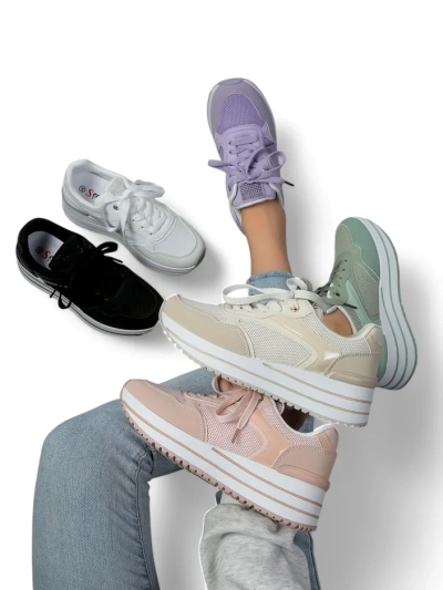 Royalfashion Damen-Plattform-Sportsneaker Revided