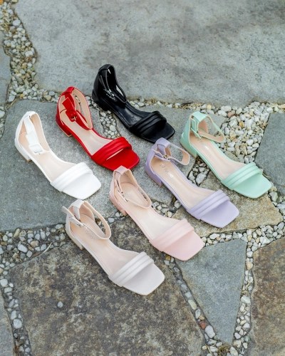 Босоніжки Royalfashion Mint Laylina на низьких підборах