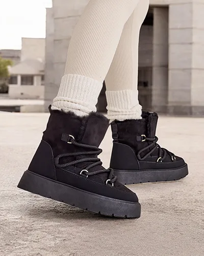 Жіночі зимові чоботи на шнурках Royalfashion Liloz