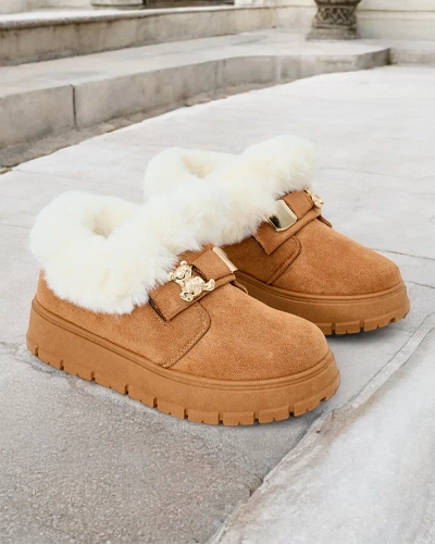 Royalfashion Damen Kurzstiefel a'la Schneestiefel Dobis