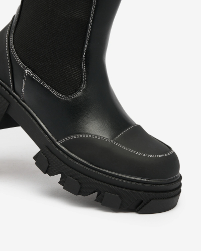 Royalfashion Halbhoher Damenstiefel in schwarz Blyss