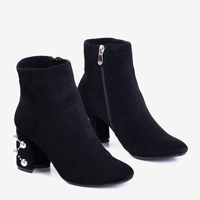 Schwarze Stiefeletten von mit dekorativem Absatz Rio Verde - Schuhe