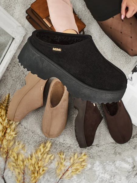 Kurze Damenstiefel a'la Schneestiefel mit Fell Noelina